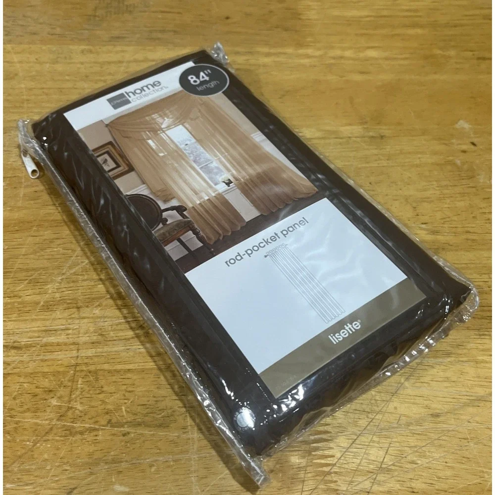 JC Penney Chocolate Brown Rod Pocket Panel Lisette Home Collection‎ 60x84